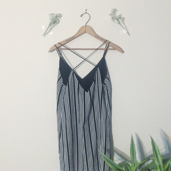 STRIPED SPAGHETTI STRAP DRESS - Picture 3 of 3